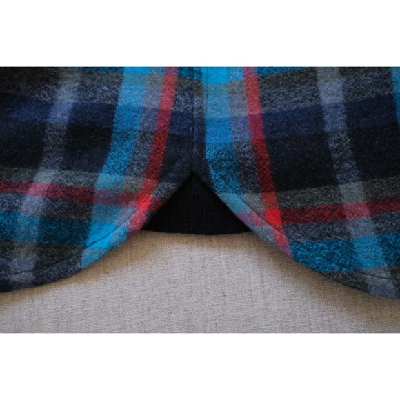 Yohji Yamamoto - AW02 Wool Flannel Dual-Zip Plaid Shirt Jacket - Picture 7 of 15